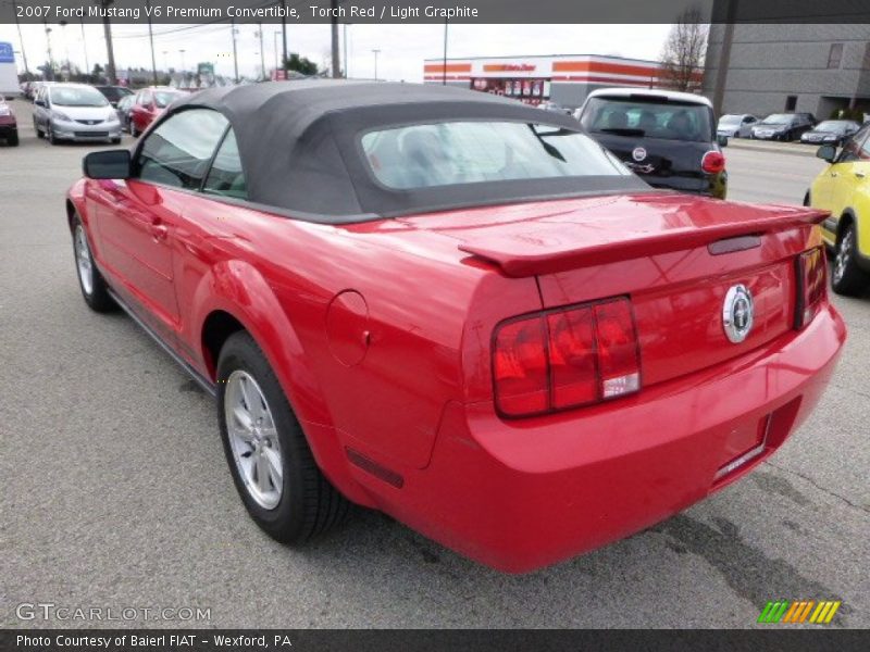 Torch Red / Light Graphite 2007 Ford Mustang V6 Premium Convertible