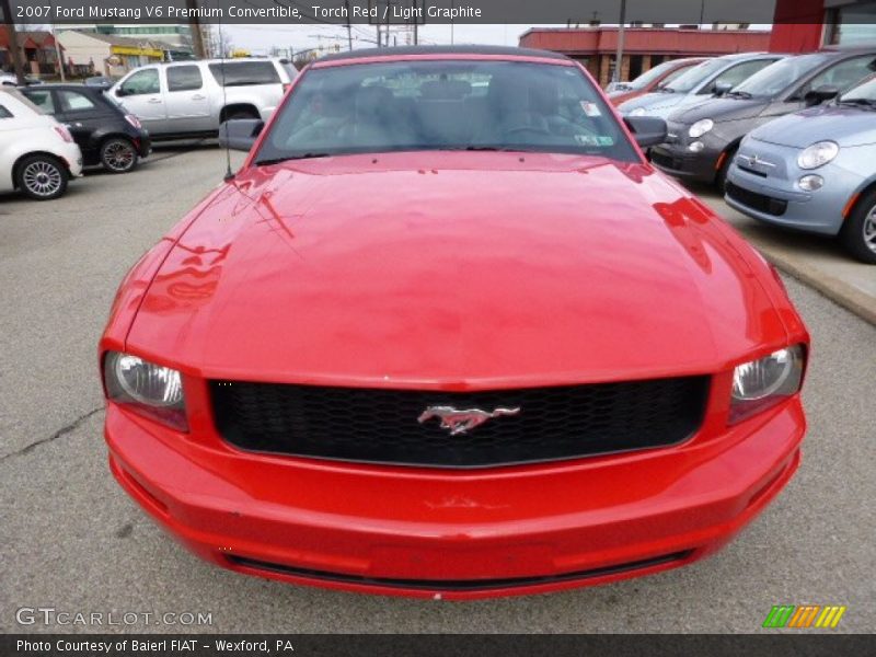 Torch Red / Light Graphite 2007 Ford Mustang V6 Premium Convertible