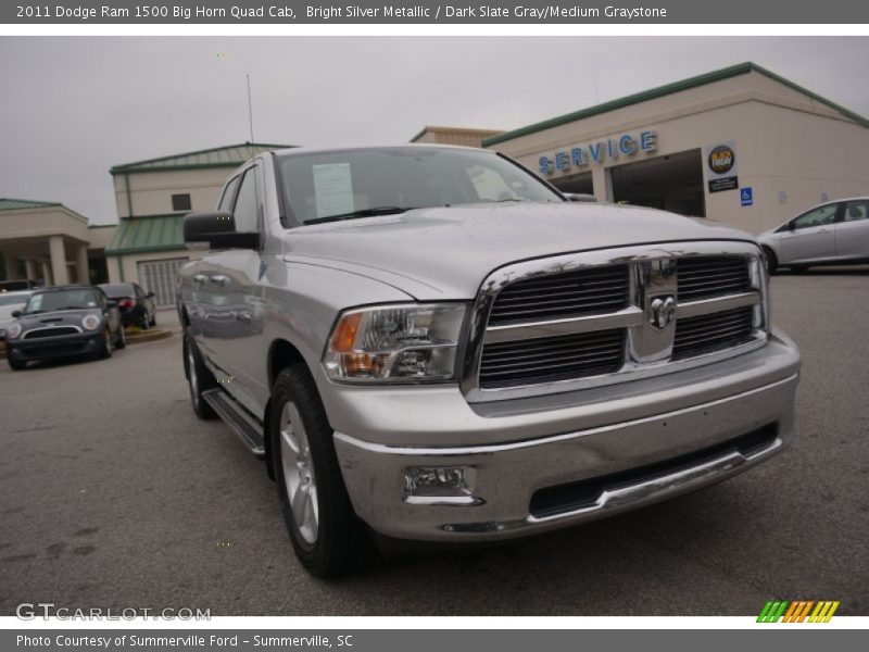 Bright Silver Metallic / Dark Slate Gray/Medium Graystone 2011 Dodge Ram 1500 Big Horn Quad Cab