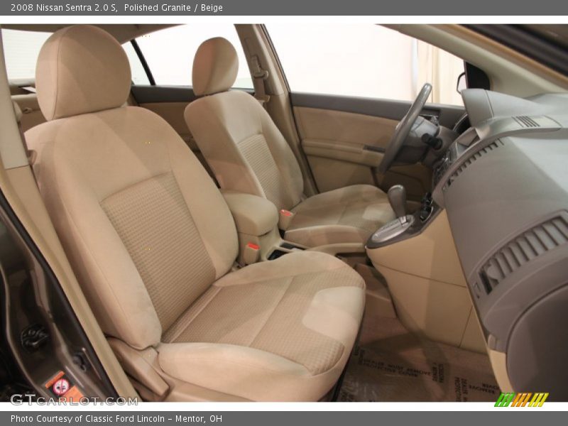 Polished Granite / Beige 2008 Nissan Sentra 2.0 S