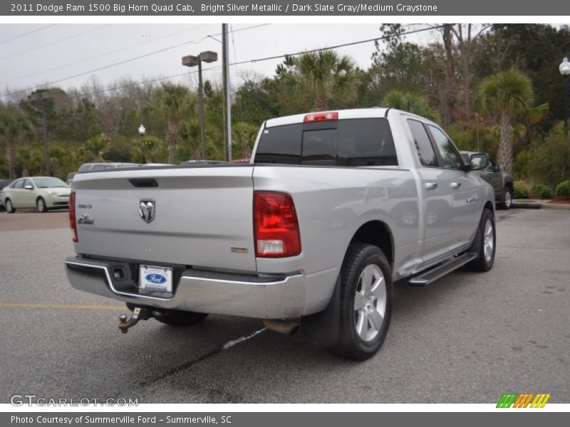 Bright Silver Metallic / Dark Slate Gray/Medium Graystone 2011 Dodge Ram 1500 Big Horn Quad Cab