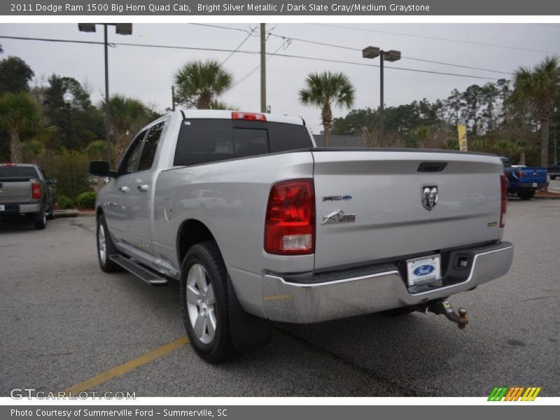 Bright Silver Metallic / Dark Slate Gray/Medium Graystone 2011 Dodge Ram 1500 Big Horn Quad Cab