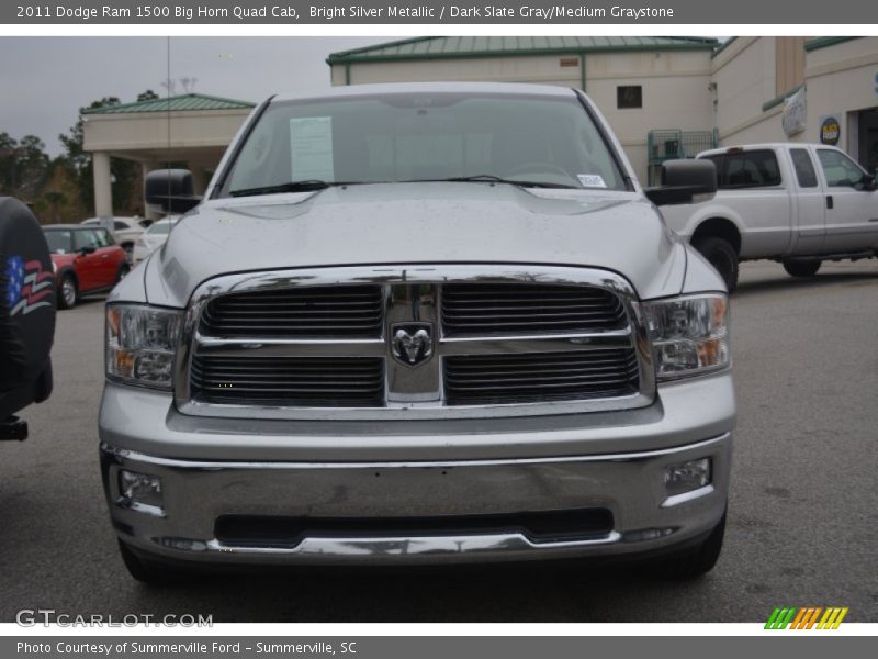 Bright Silver Metallic / Dark Slate Gray/Medium Graystone 2011 Dodge Ram 1500 Big Horn Quad Cab