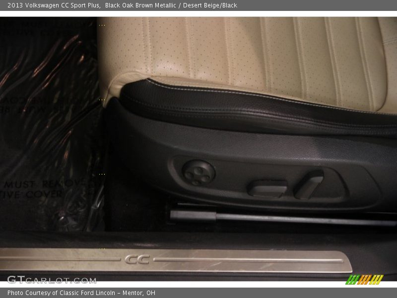 Black Oak Brown Metallic / Desert Beige/Black 2013 Volkswagen CC Sport Plus