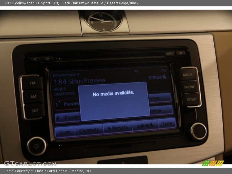 Black Oak Brown Metallic / Desert Beige/Black 2013 Volkswagen CC Sport Plus