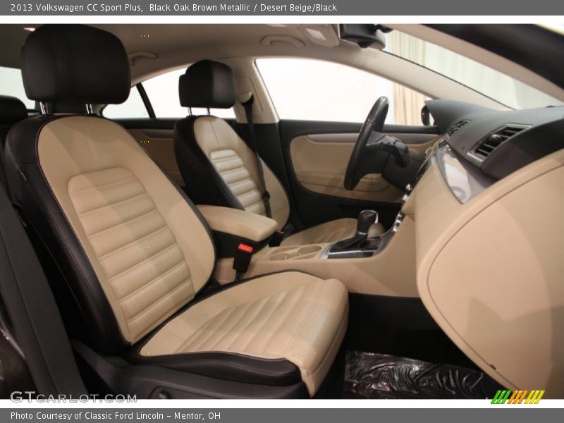 Black Oak Brown Metallic / Desert Beige/Black 2013 Volkswagen CC Sport Plus