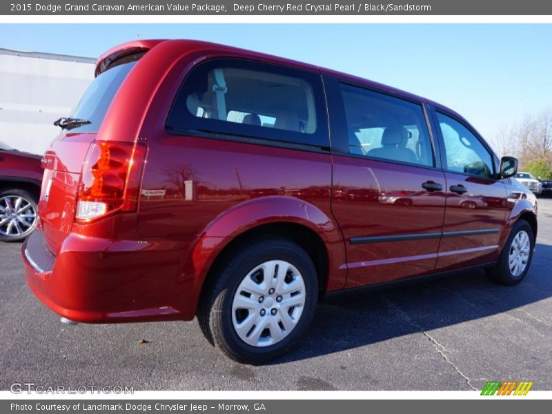 Deep Cherry Red Crystal Pearl / Black/Sandstorm 2015 Dodge Grand Caravan American Value Package