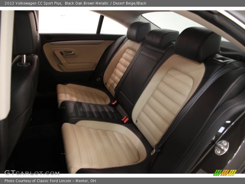Black Oak Brown Metallic / Desert Beige/Black 2013 Volkswagen CC Sport Plus