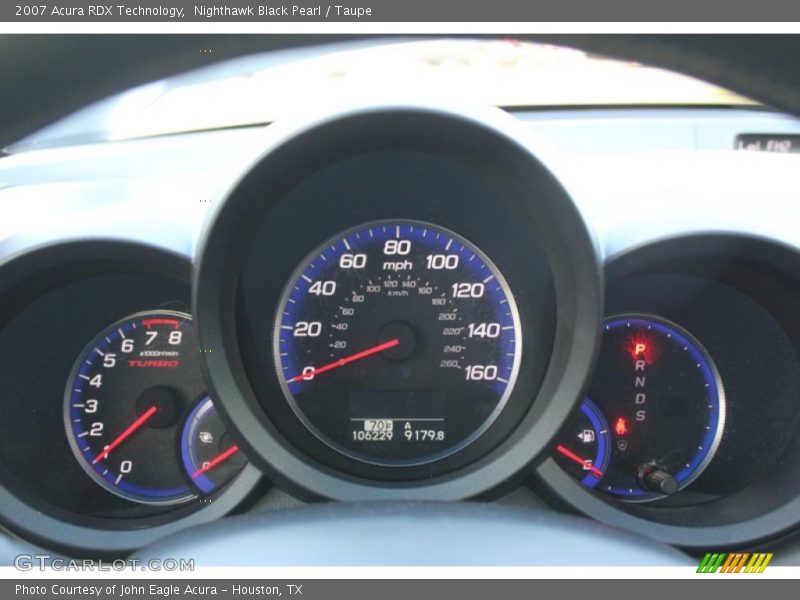 Nighthawk Black Pearl / Taupe 2007 Acura RDX Technology