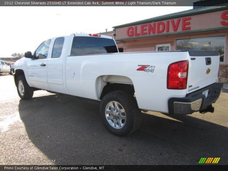Summit White / Light Titanium/Dark Titanium 2012 Chevrolet Silverado 2500HD LT Extended Cab 4x4