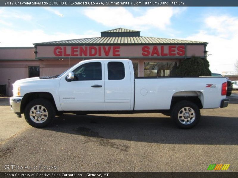 Summit White / Light Titanium/Dark Titanium 2012 Chevrolet Silverado 2500HD LT Extended Cab 4x4