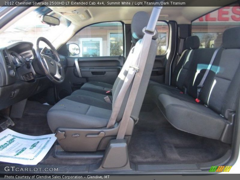Summit White / Light Titanium/Dark Titanium 2012 Chevrolet Silverado 2500HD LT Extended Cab 4x4