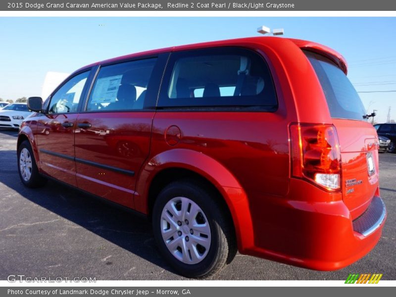 Redline 2 Coat Pearl / Black/Light Graystone 2015 Dodge Grand Caravan American Value Package