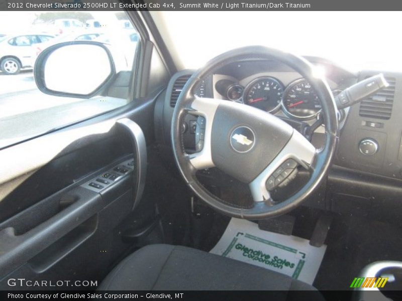 Summit White / Light Titanium/Dark Titanium 2012 Chevrolet Silverado 2500HD LT Extended Cab 4x4