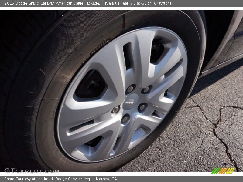 True Blue Pearl / Black/Light Graystone 2015 Dodge Grand Caravan American Value Package