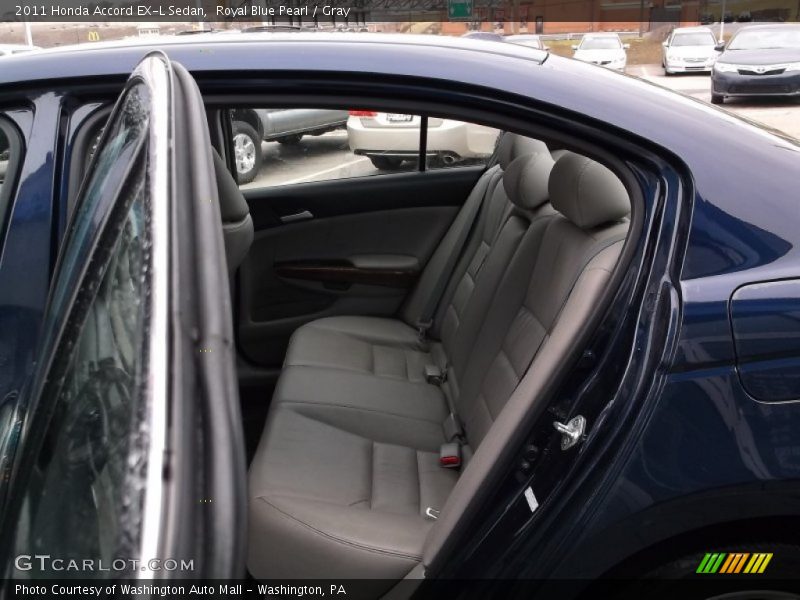 Royal Blue Pearl / Gray 2011 Honda Accord EX-L Sedan