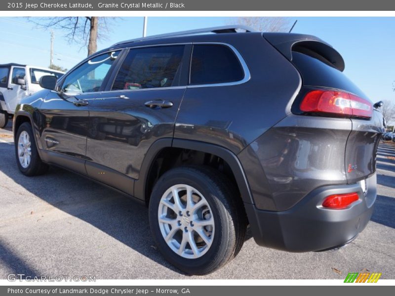 Granite Crystal Metallic / Black 2015 Jeep Cherokee Latitude