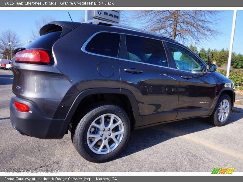 Granite Crystal Metallic / Black 2015 Jeep Cherokee Latitude