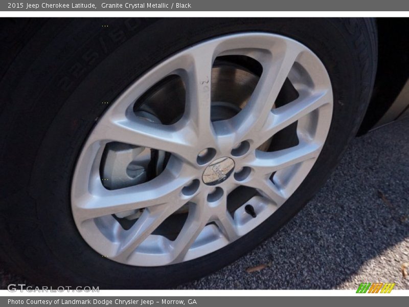 Granite Crystal Metallic / Black 2015 Jeep Cherokee Latitude