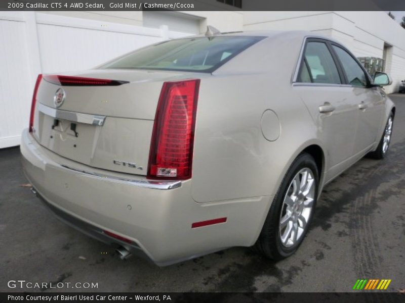 Gold Mist / Cashmere/Cocoa 2009 Cadillac CTS 4 AWD Sedan