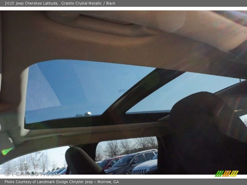 Granite Crystal Metallic / Black 2015 Jeep Cherokee Latitude