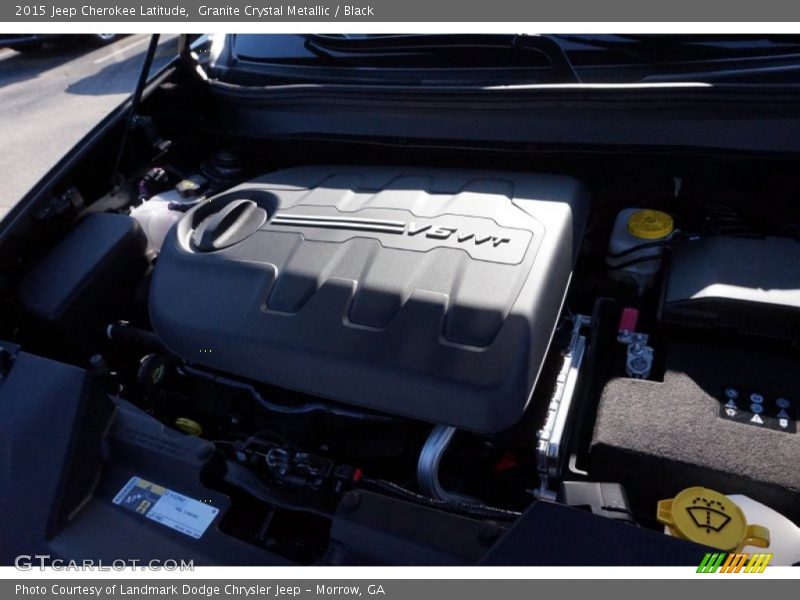 Granite Crystal Metallic / Black 2015 Jeep Cherokee Latitude