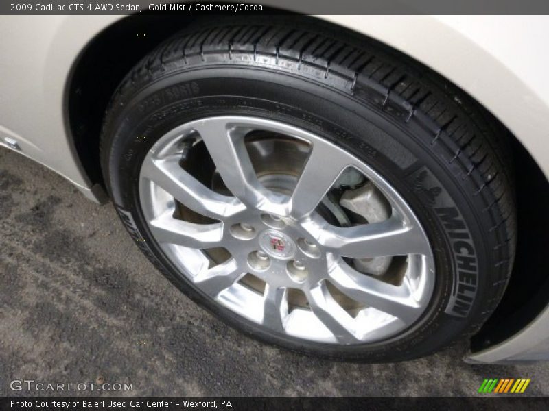 Gold Mist / Cashmere/Cocoa 2009 Cadillac CTS 4 AWD Sedan