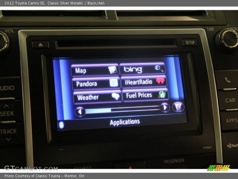 Classic Silver Metallic / Black/Ash 2012 Toyota Camry SE