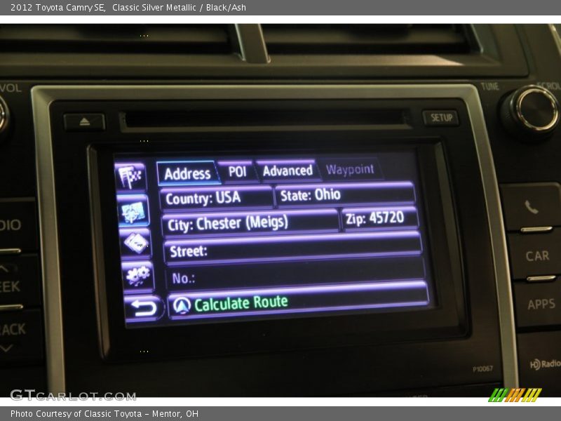 Classic Silver Metallic / Black/Ash 2012 Toyota Camry SE