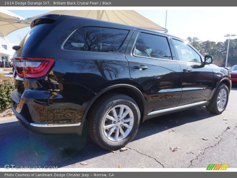 Brilliant Black Crystal Pearl / Black 2014 Dodge Durango SXT