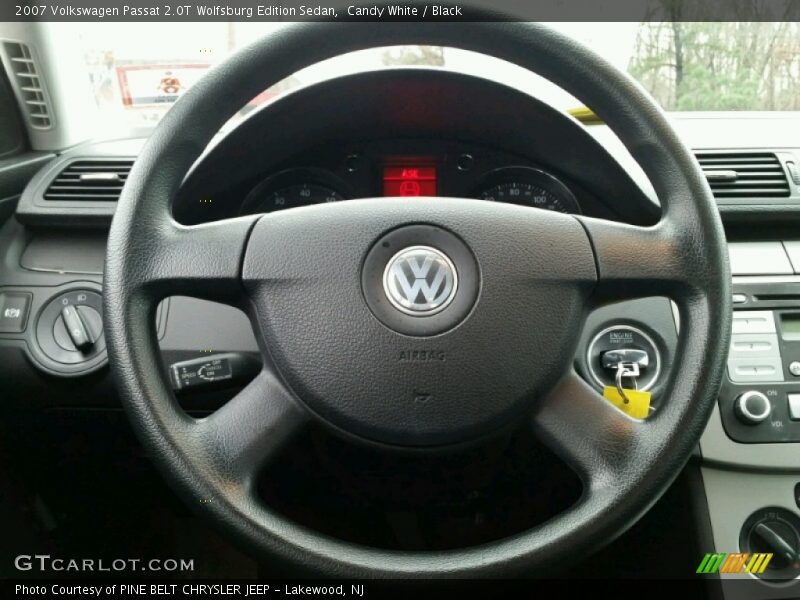 Candy White / Black 2007 Volkswagen Passat 2.0T Wolfsburg Edition Sedan