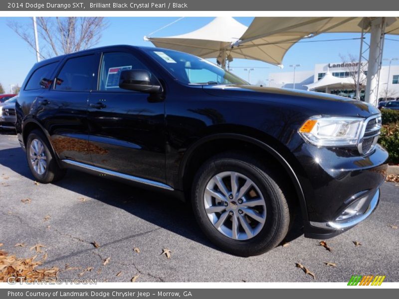 Brilliant Black Crystal Pearl / Black 2014 Dodge Durango SXT