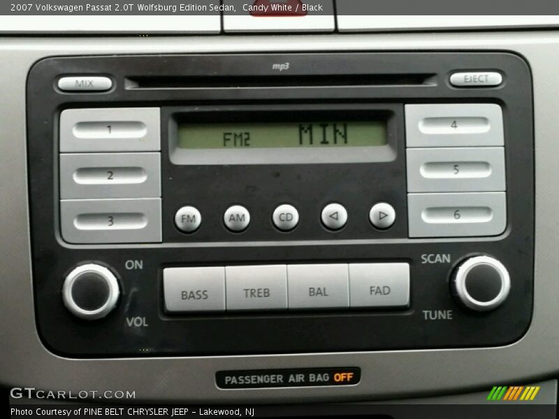 Candy White / Black 2007 Volkswagen Passat 2.0T Wolfsburg Edition Sedan