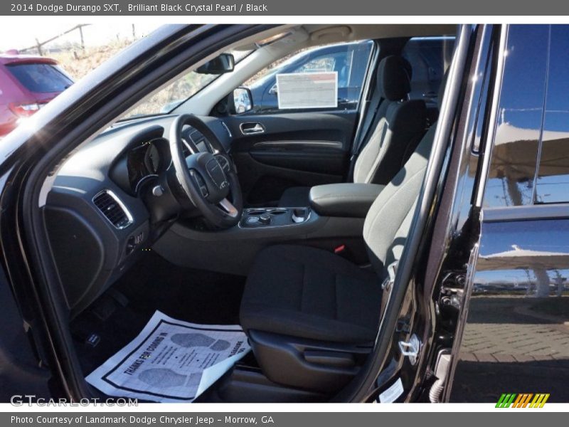 Brilliant Black Crystal Pearl / Black 2014 Dodge Durango SXT