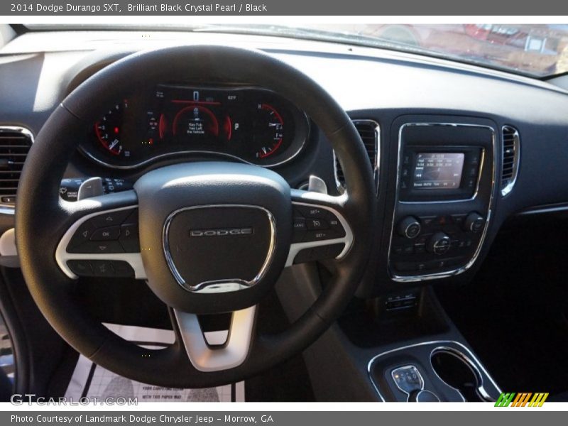 Brilliant Black Crystal Pearl / Black 2014 Dodge Durango SXT