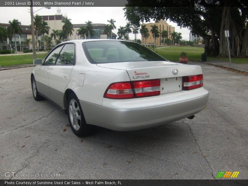 White Diamond Pearl / Ivory 2001 Lexus ES 300