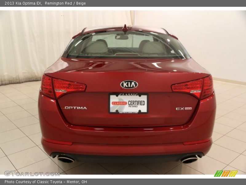 Remington Red / Beige 2013 Kia Optima EX