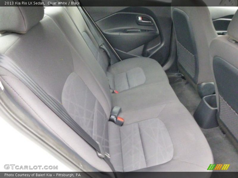 Clear White / Black 2013 Kia Rio LX Sedan