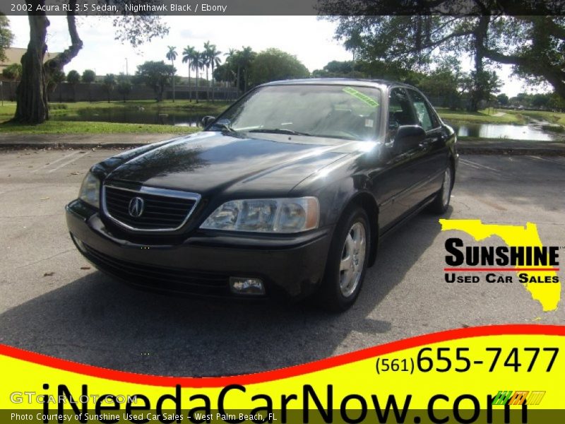 Nighthawk Black / Ebony 2002 Acura RL 3.5 Sedan