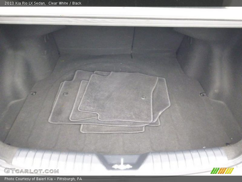 Clear White / Black 2013 Kia Rio LX Sedan