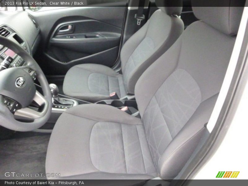 Clear White / Black 2013 Kia Rio LX Sedan