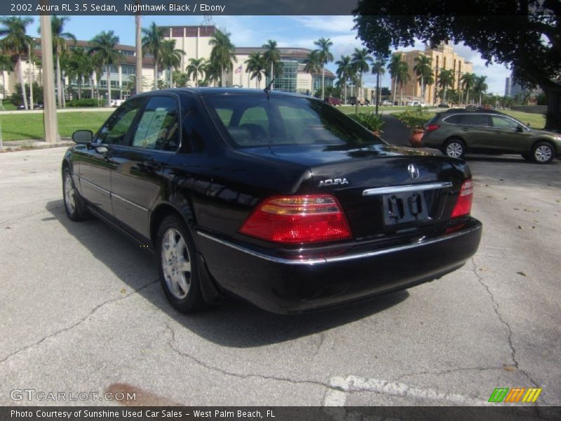Nighthawk Black / Ebony 2002 Acura RL 3.5 Sedan