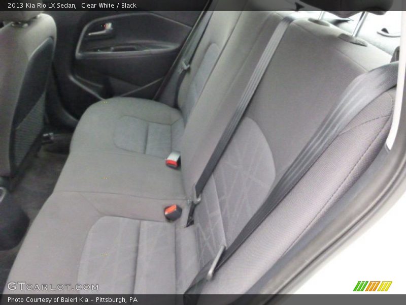Clear White / Black 2013 Kia Rio LX Sedan