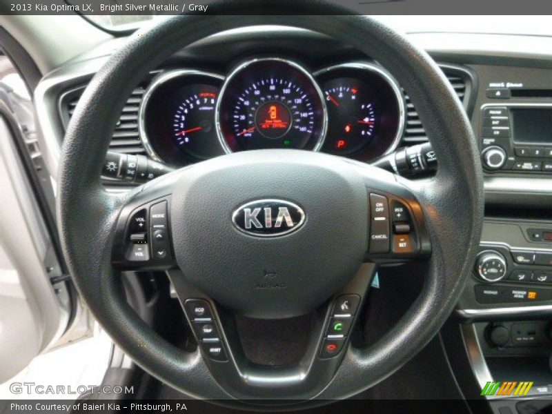 Bright Silver Metallic / Gray 2013 Kia Optima LX