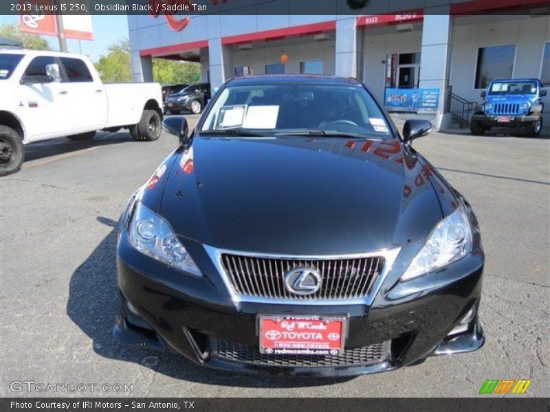 Obsidian Black / Saddle Tan 2013 Lexus IS 250