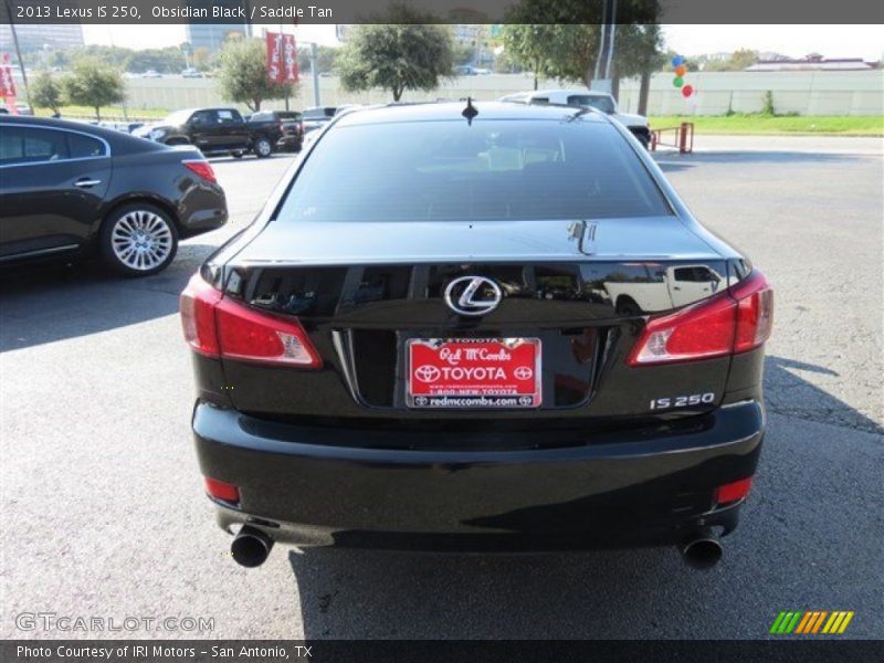 Obsidian Black / Saddle Tan 2013 Lexus IS 250