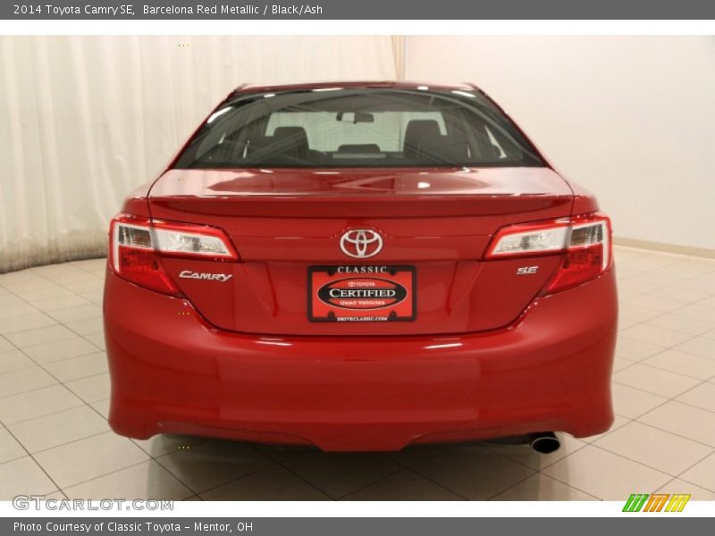 Barcelona Red Metallic / Black/Ash 2014 Toyota Camry SE