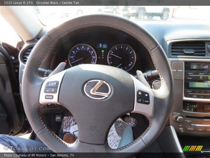 Obsidian Black / Saddle Tan 2013 Lexus IS 250