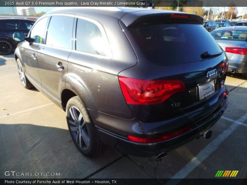 Lava Gray Metallic / Limestone Gray 2015 Audi Q7 3.0 Premium Plus quattro
