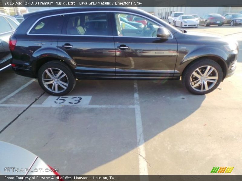 Lava Gray Metallic / Limestone Gray 2015 Audi Q7 3.0 Premium Plus quattro
